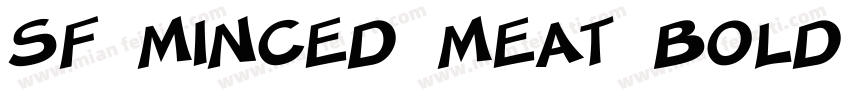 SF Minced Meat Bold Oblique字体转换